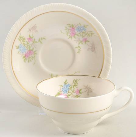 Spring Time Flat Cup & Saucer Set
