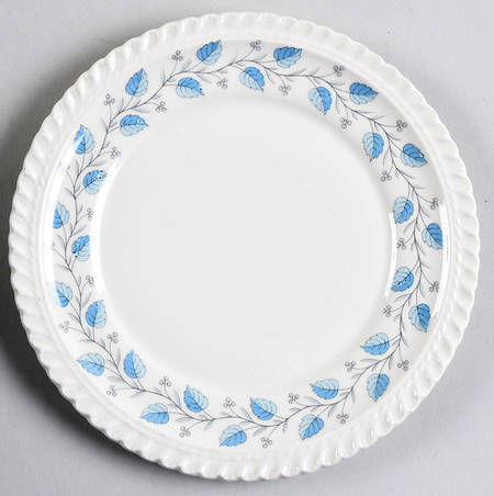 Bermuda (Blue Leaves) Bread & Butter Plate