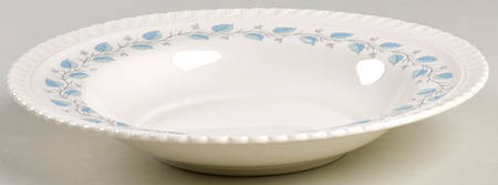 Bermuda (Blue Leaves) Rim Soup Bowl