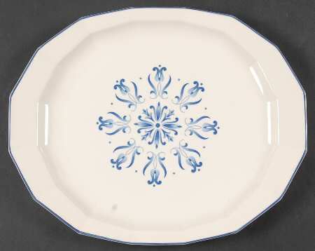 Blue Dane 13" Oval Serving Platter