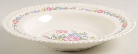 Bouquet Rim Soup Bowl