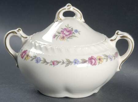Bouquet Sugar Bowl & Lid