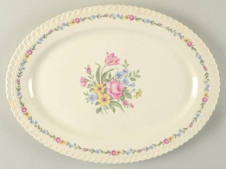 Bouquet 15" Oval Serving Platter