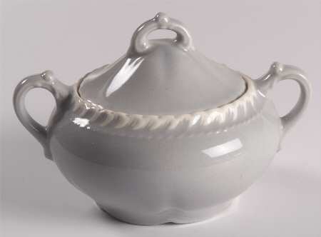 Chesterton Light Gray Sugar Bowl & Lid