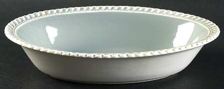 Chesterton Light Gray 9" Oval Vegetable Bowl