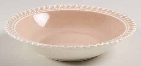 Chesterton Pink Cocoa Rim Fruit/Dessert (Sauce) Bowl