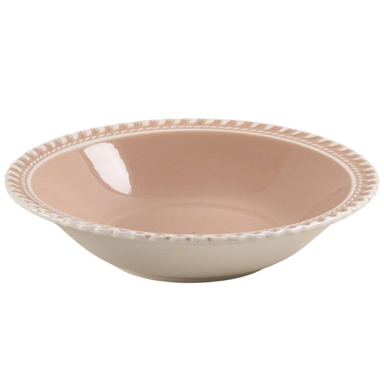 Chesterton Pink Cocoa Rim Cereal Bowl