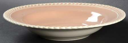 Chesterton Pink Cocoa Rim Soup Bowl