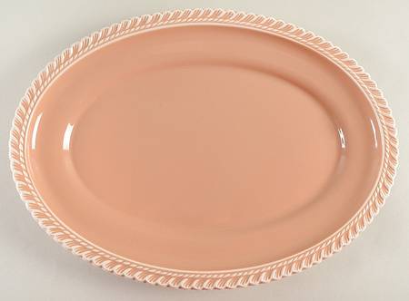 Chesterton Pink Cocoa 13" Oval Serving Platter