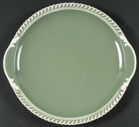 Chesterton Celadon Handled Cake Plate