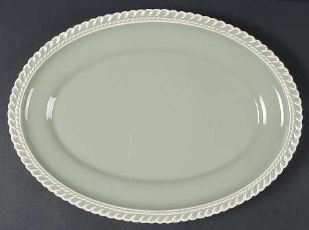 Chesterton Celadon 13" Oval Serving Platter