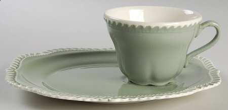 Chesterton Celadon Snack Plate & Cup Set