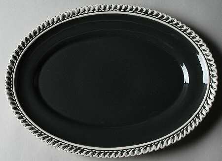 Chesterton Charcoal 12" Oval Serving Platter