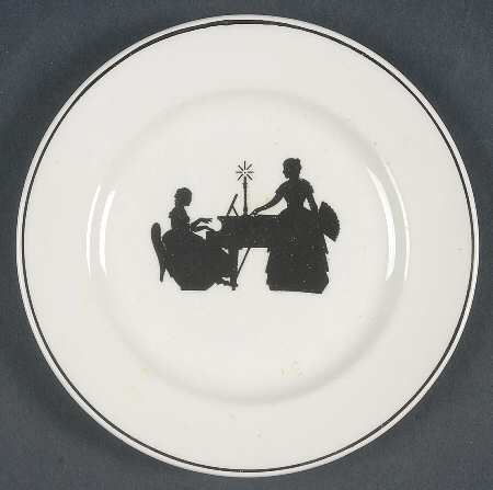 Colonial Lady (Smooth) Platinum Trim Bread & Butter Plate