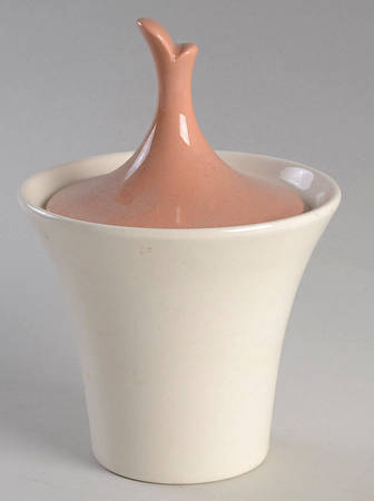 Cock O'Morn (Coral) Sugar Bowl & Lid