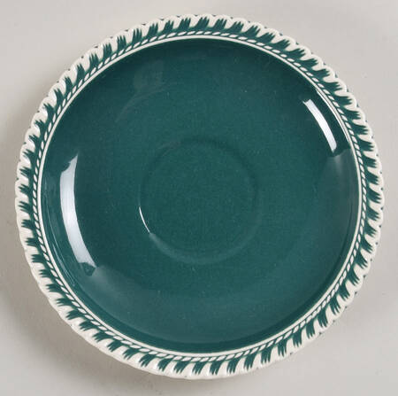 Corinthian (Dark Teal Green) Saucer