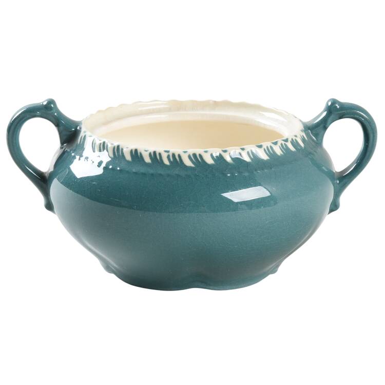 Corinthian (Dark Teal Green) Sugar Bowl No Lid