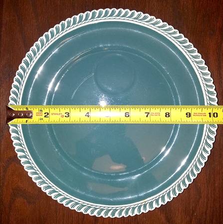 Corinthian (Dark Teal Green) Snack Plate