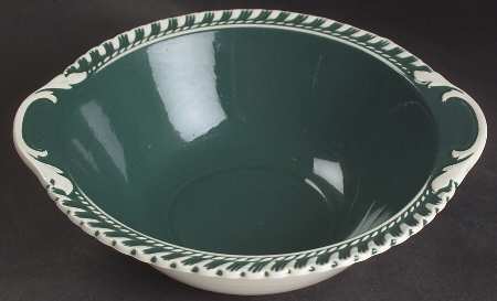 Corinthian (Dark Teal Green) Lugged Cereal Bowl
