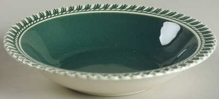 Corinthian (Dark Teal Green) Rim Fruit/Dessert (Sauce) Bowl