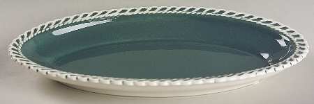Corinthian (Dark Teal Green) Relish/Gravy Underplate
