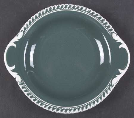 Corinthian (Dark Teal Green) Lugged Soup Bowl