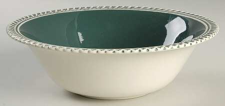 Corinthian (Dark Teal Green) 9" Round Vegetable Bowl
