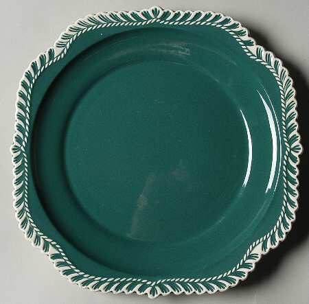 Corinthian (Dark Teal Green) Square Salad Plate