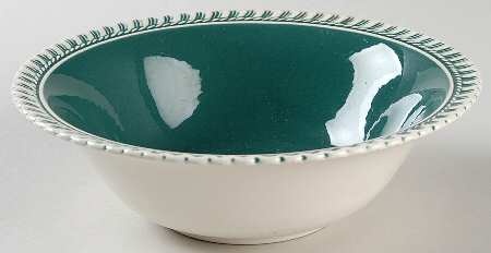 Corinthian (Dark Teal Green) 7" Round Vegetable Bowl
