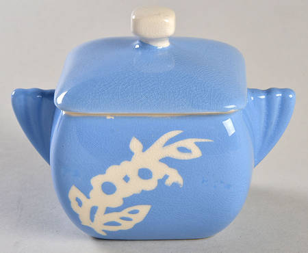 Dainty Flower Blue (Virginia) Sugar Bowl & Lid