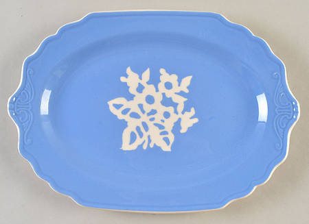Dainty Flower Blue (Virginia) 11" Oval Serving Platter