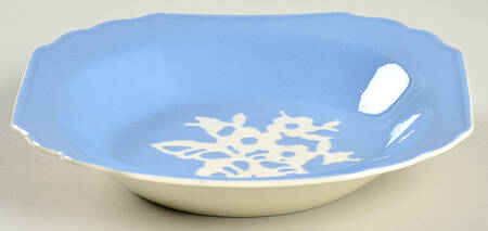 Dainty Flower Blue (Virginia) Rim Soup Bowl