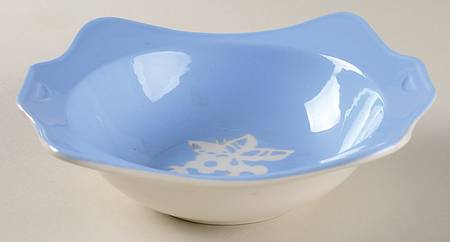 Dainty Flower Blue (Virginia) 8" Square Melrose Individual Salad Bowl