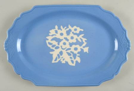 Dainty Flower Blue (Virginia) 13" Oval Serving Platter
