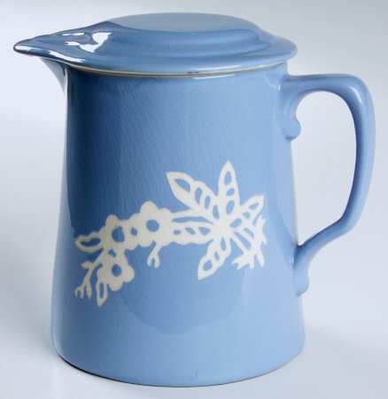 Dainty Flower Blue (Virginia) Batter Jug with Lid