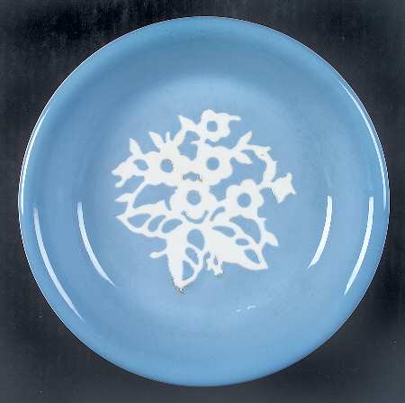 Dainty Flower Blue (Virginia) Pie Serving Plate