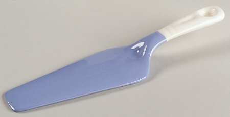 Dainty Flower Blue (Virginia) Solid Ceramic Pie/Cake Server
