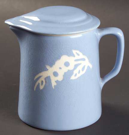 Dainty Flower Blue (Virginia) Large Syrup with Lid