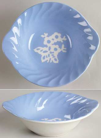 Dainty Flower Blue (Swirl) Lugged Cereal Bowl