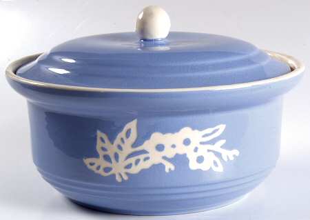 Dainty Flower Blue (Zephyr) 1 Qt Round Covered Casserole