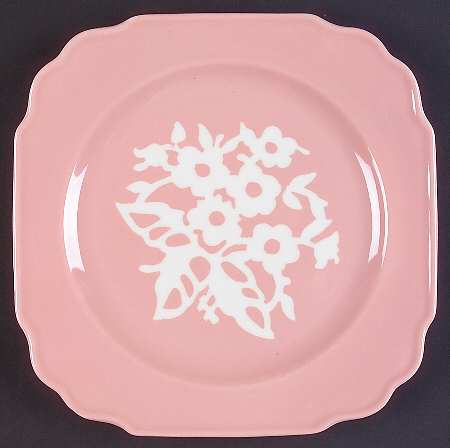 Dainty Flower Pink (Virginia) Luncheon Plate
