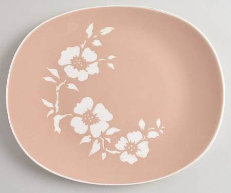 Dogwood Tan 11" Oval Serving Platter