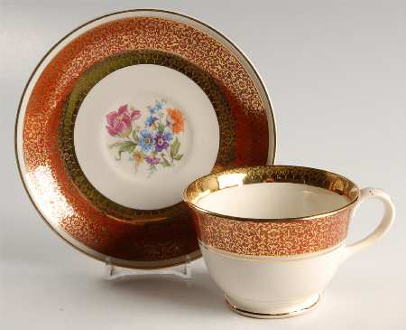 Dresden Duchess Footed Cup & Saucer Set