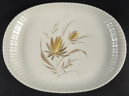 Forest Flower 11" Oval Serving Platter