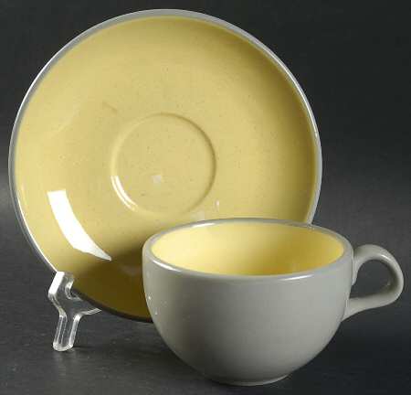 Golden Dawn Flat Cup & Saucer Set