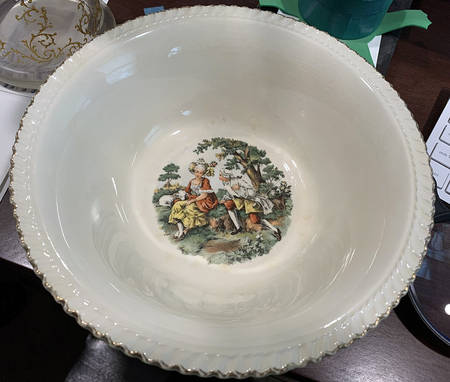 Godey Prints 8" Round Vegetable Bowl