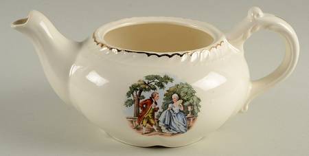 Godey Prints Teapot No Lid