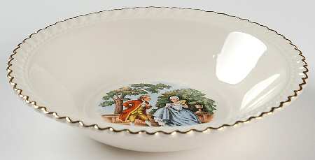 Godey Prints Rim Cereal Bowl