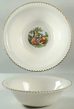 Godey Prints 8" Round Vegetable Bowl