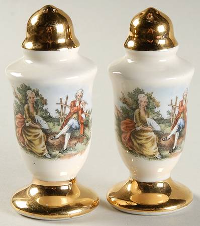 Godey Prints Salt & Pepper Set